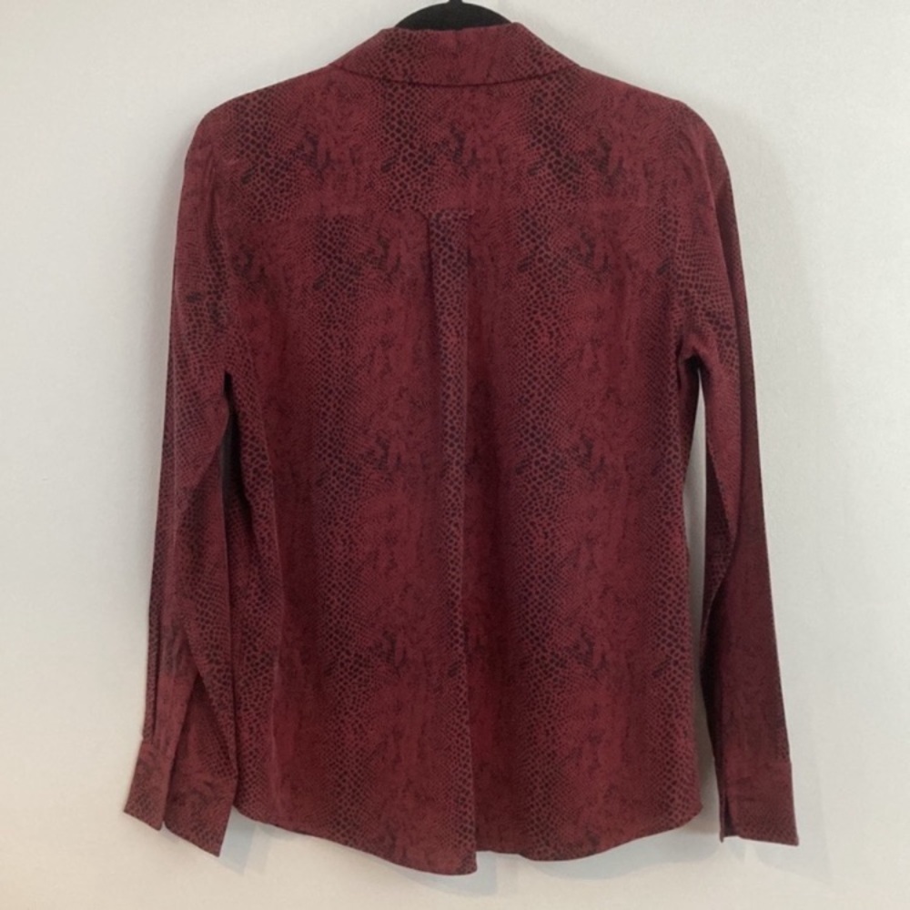 Rails Katie Silk Red Python Blouse - image 3